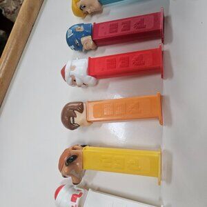 pez candy dispensers captain America  Santa, velma,ect